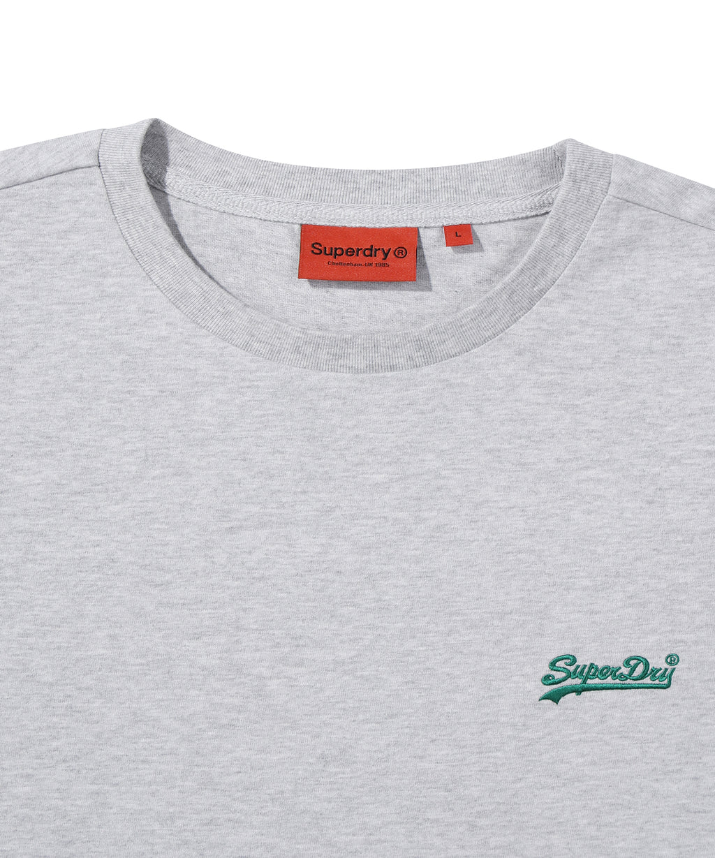 Small Vintage Logo Emb T-Shirt - Light Medium Grey