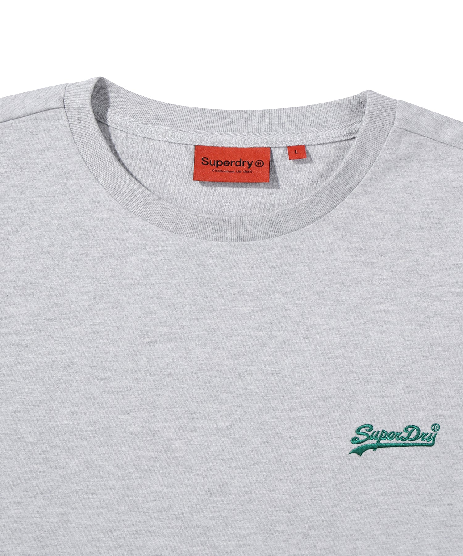 Small Vintage Logo Emb T-Shirt - Light Medium Grey