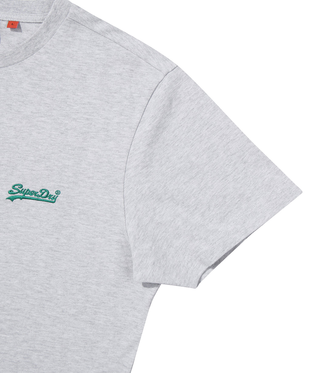 Small Vintage Logo Emb T-Shirt - Light Medium Grey