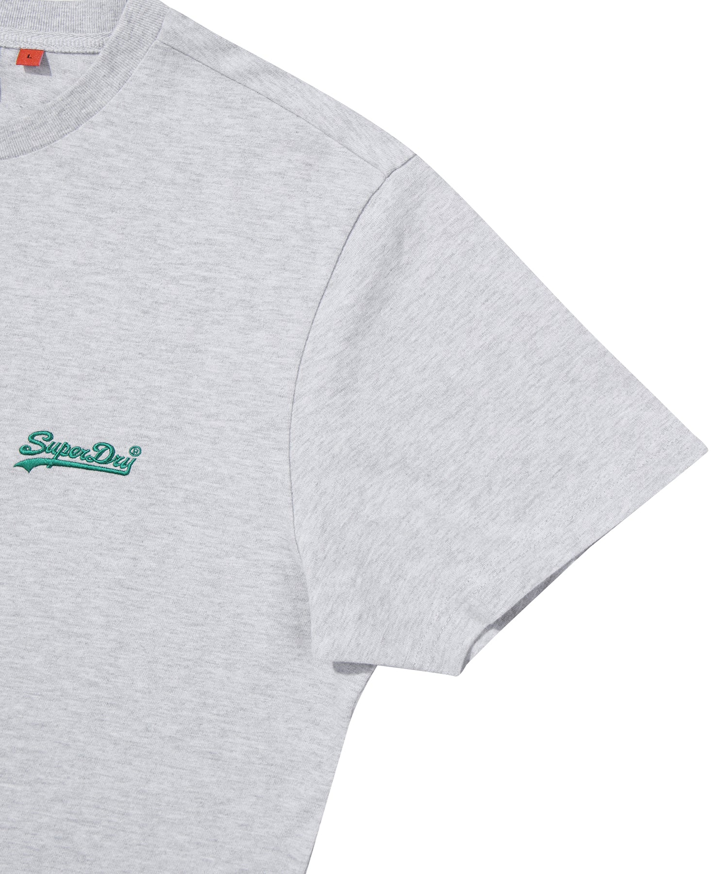 Small Vintage Logo Emb T-Shirt - Light Medium Grey