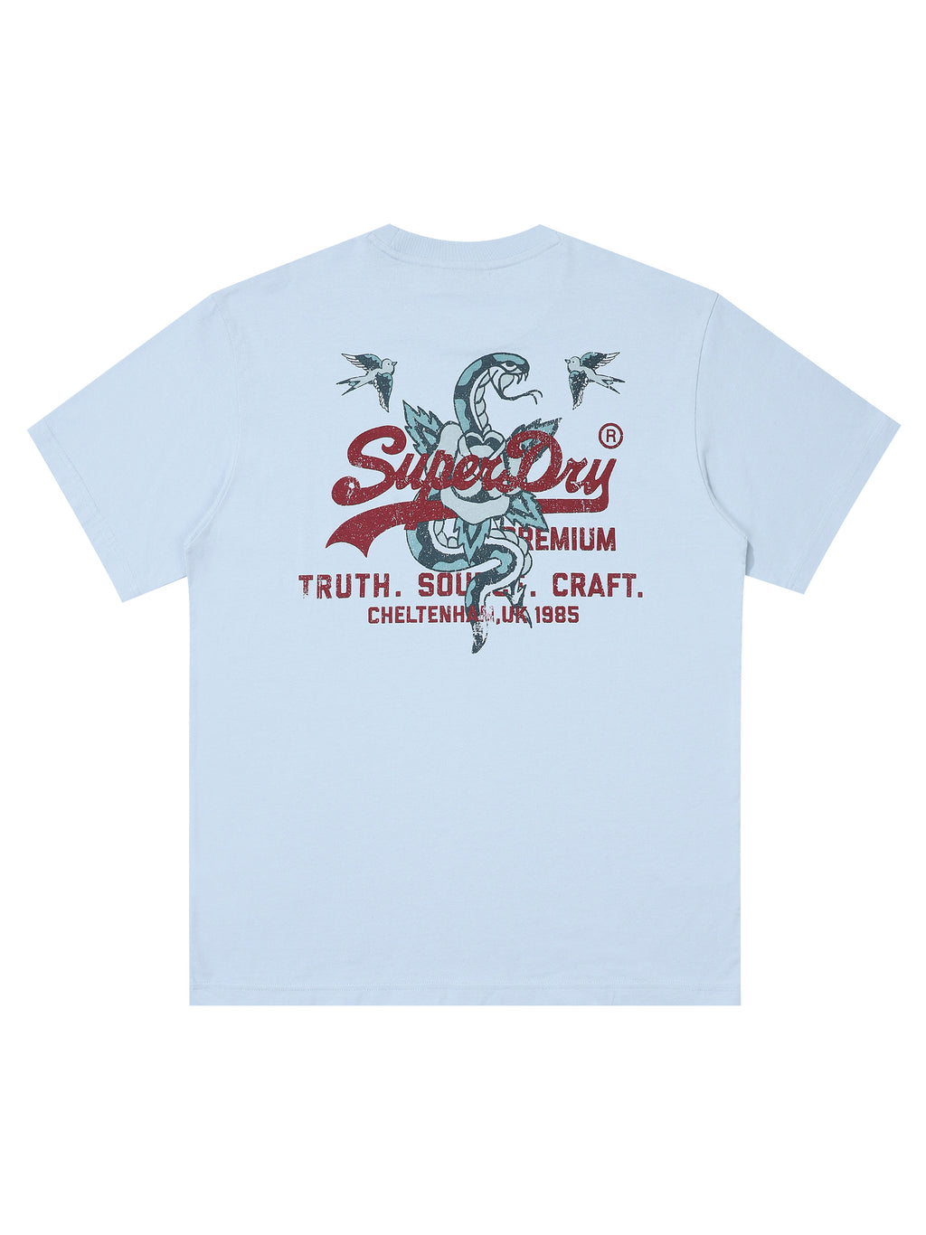 Snake T-Shirt - Grey/Blue