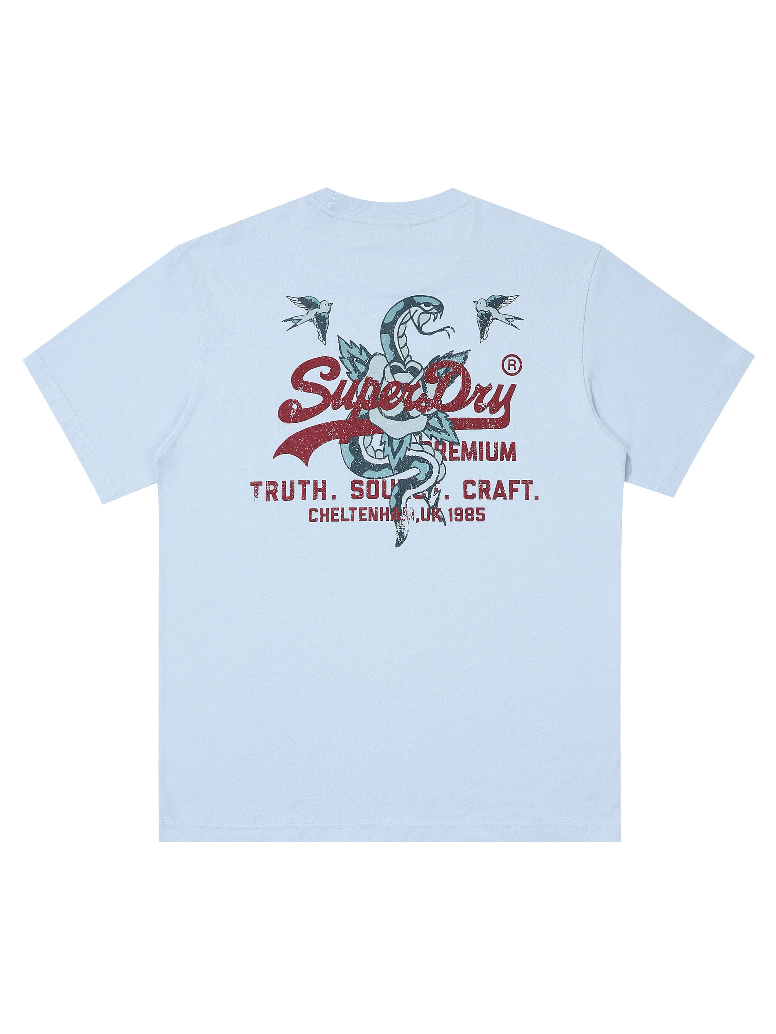 Snake T-Shirt - Grey/Blue
