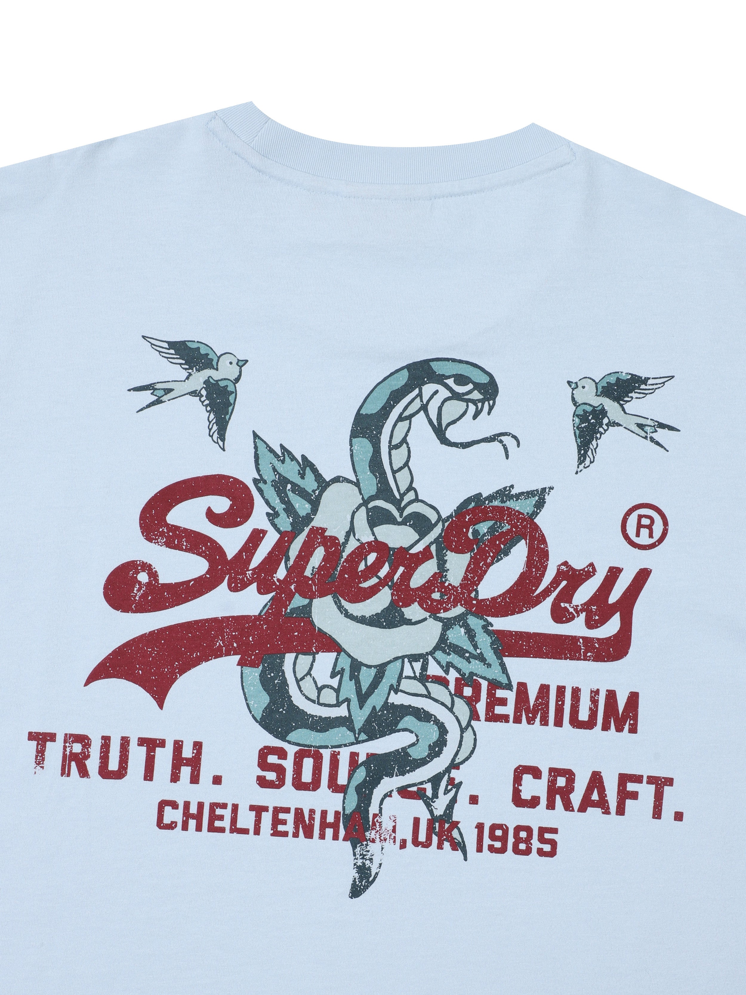 Snake T-Shirt - Grey/Blue