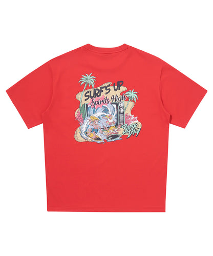 Surfing Spirits T-Shirt - Red