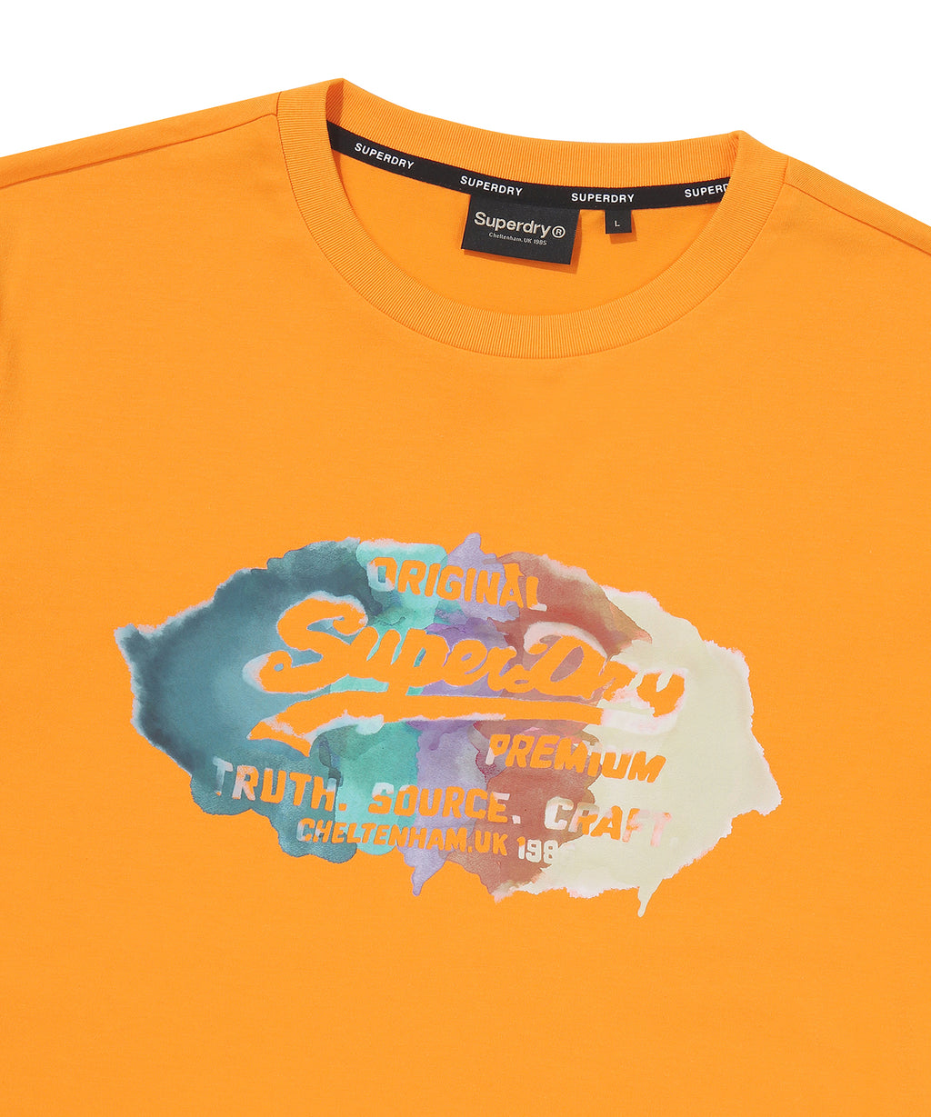 Watercolor Graphic T-Shirt - D/Yellow