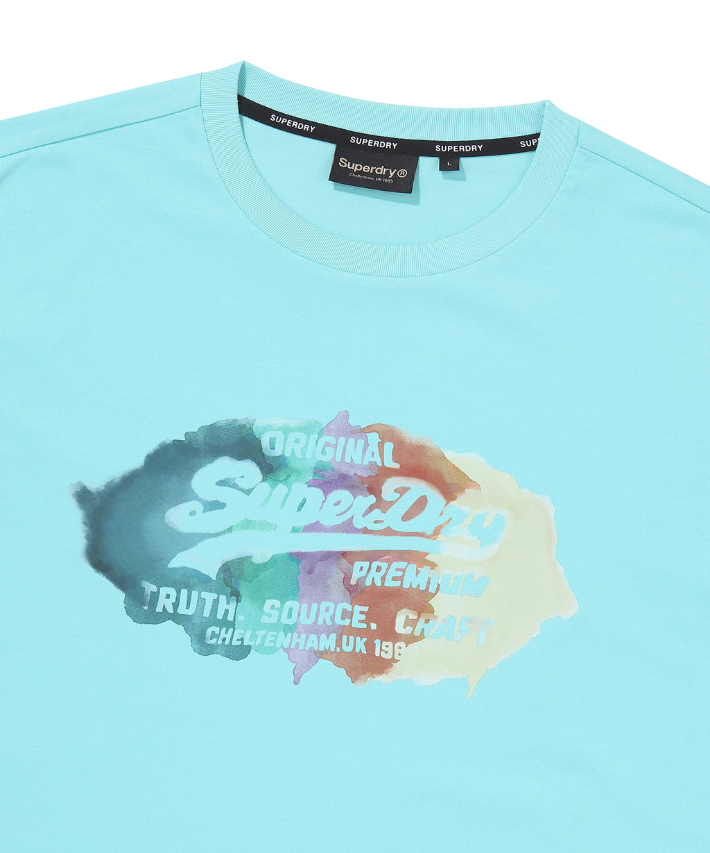 Watercolor Graphic T-Shirt - Mint