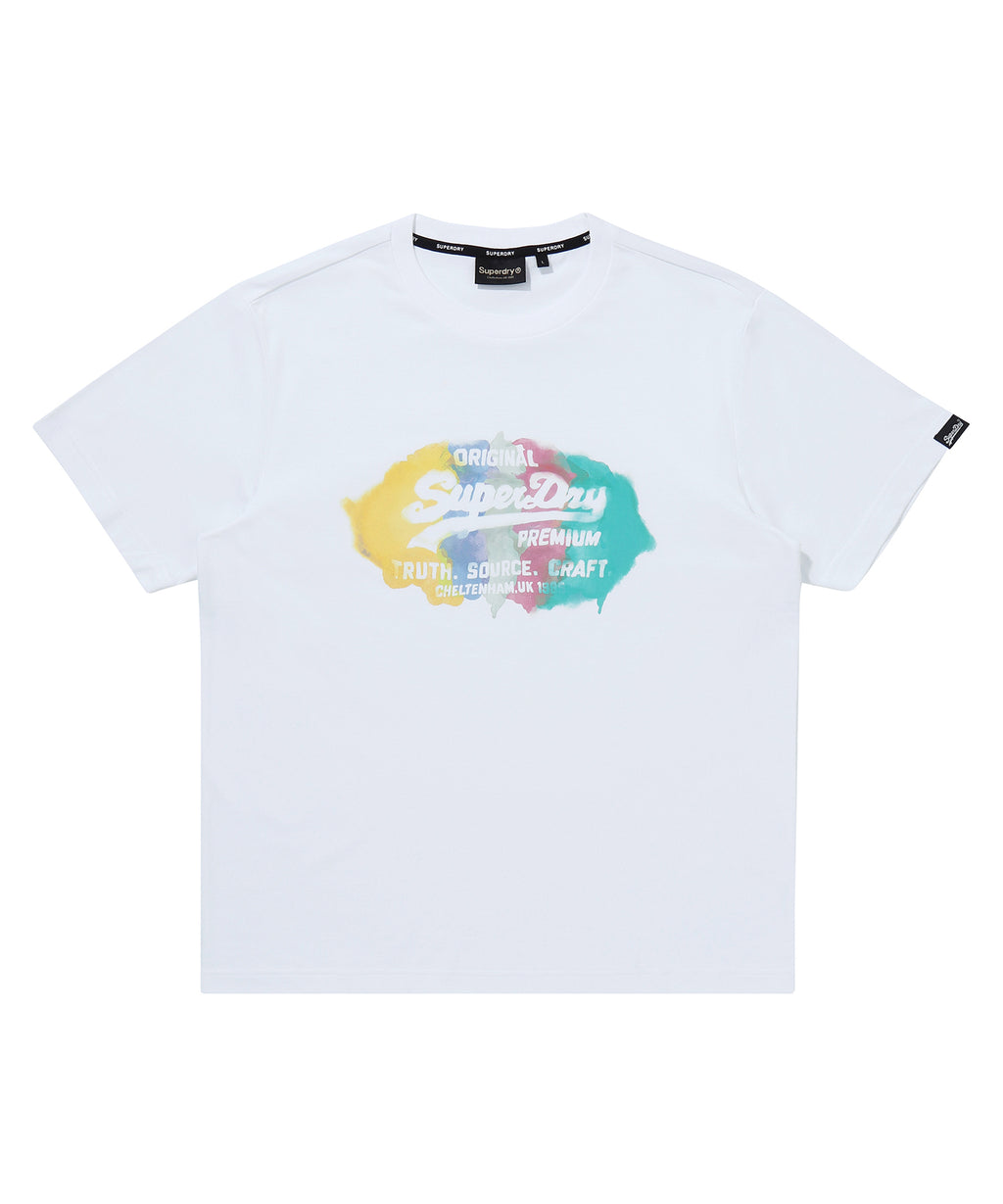 Watercolor Graphic T-Shirt - White