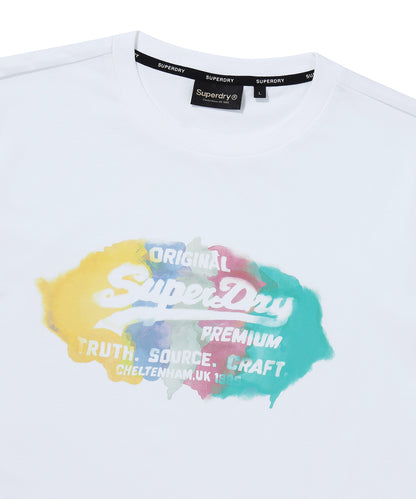 Watercolor Graphic T-Shirt - White