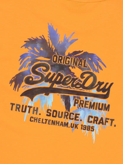 Original Palm Tree T-Shirt - Dark Yellow