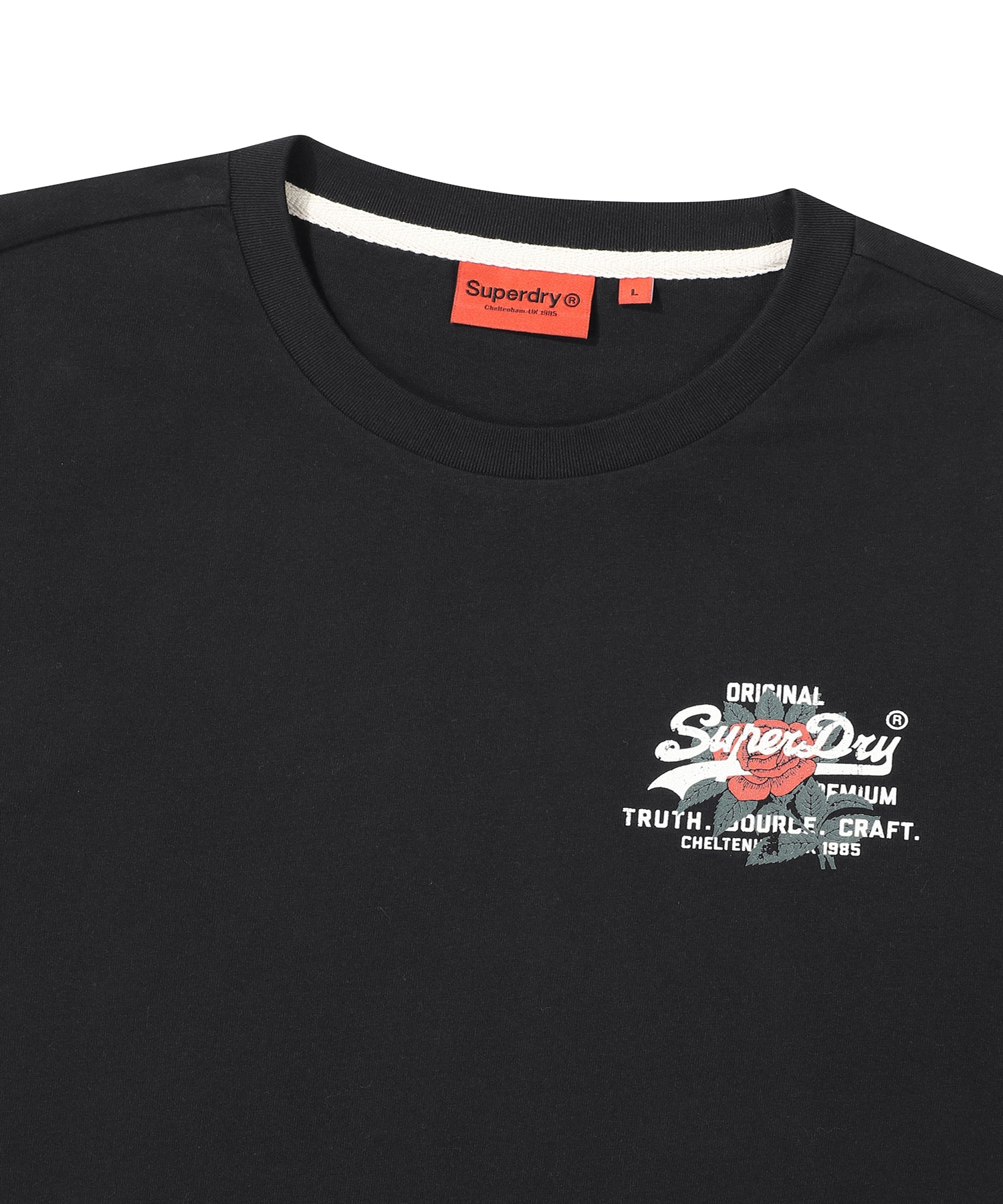 Flower Small Logo T-Shirt - Black