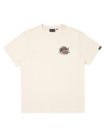 Flower Small Logo T-Shirt - Cream