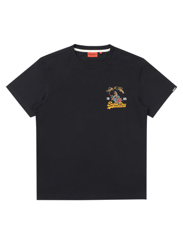 Snake Small Logo T-Shirt - Black