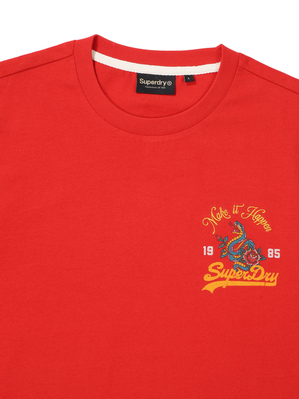 Snake Small Logo T-Shirt - Red