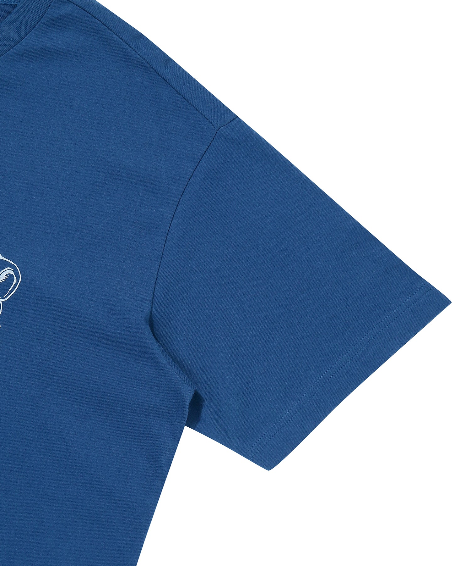 Overlap Graphic T-Shirt - D/Blue