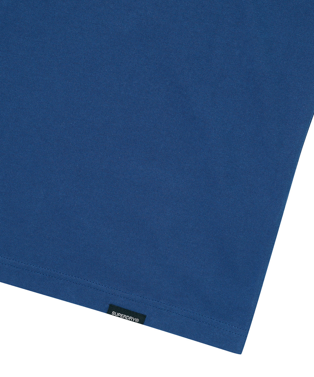 Overlap Graphic T-Shirt - D/Blue