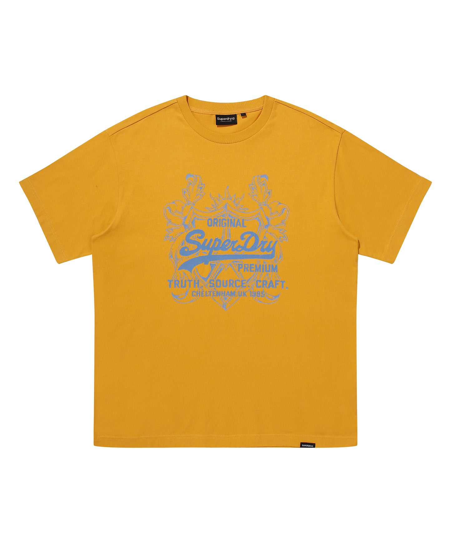 Overlap Graphic T-Shirt - Mustard