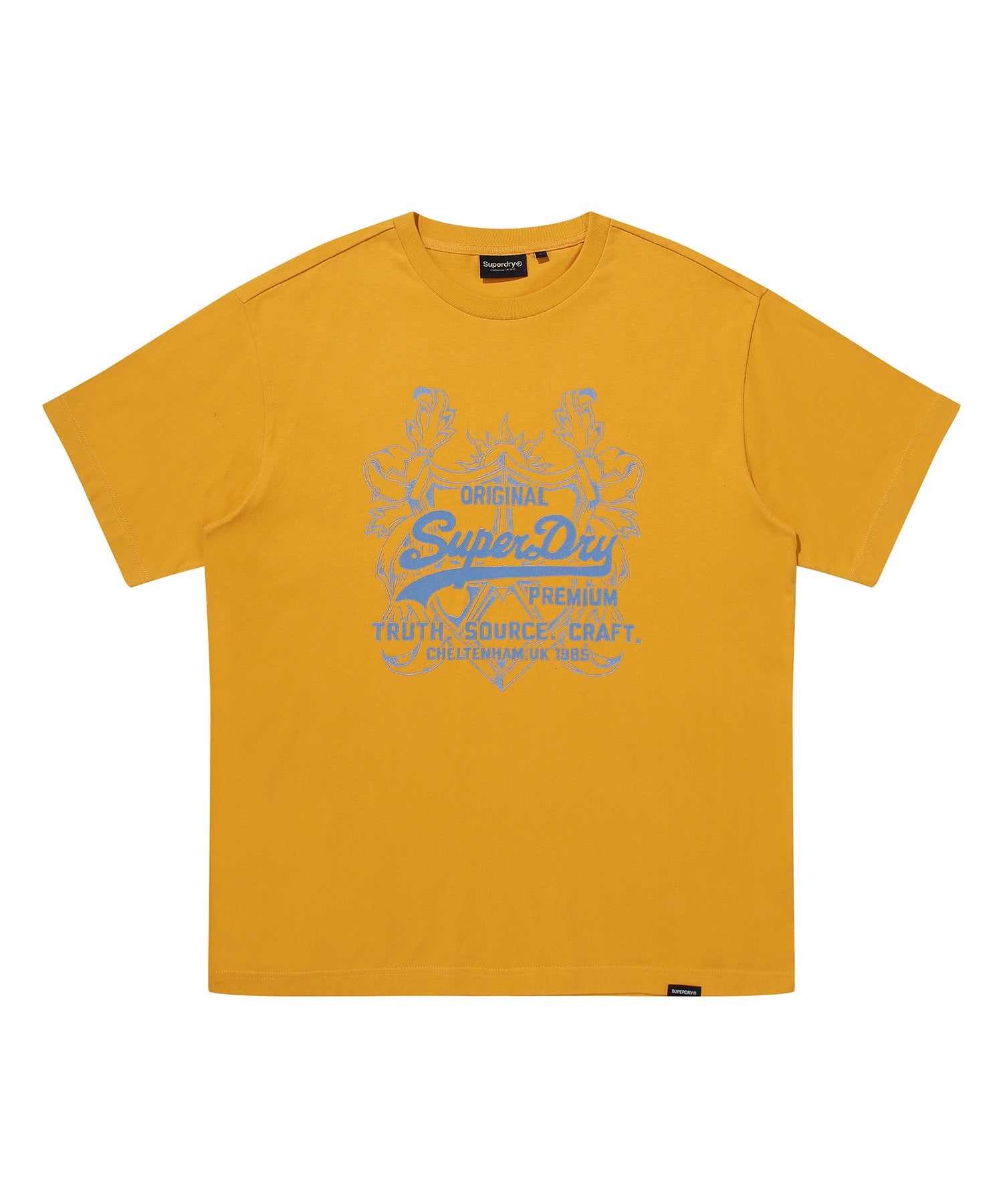 Overlap Graphic T-Shirt - Mustard
