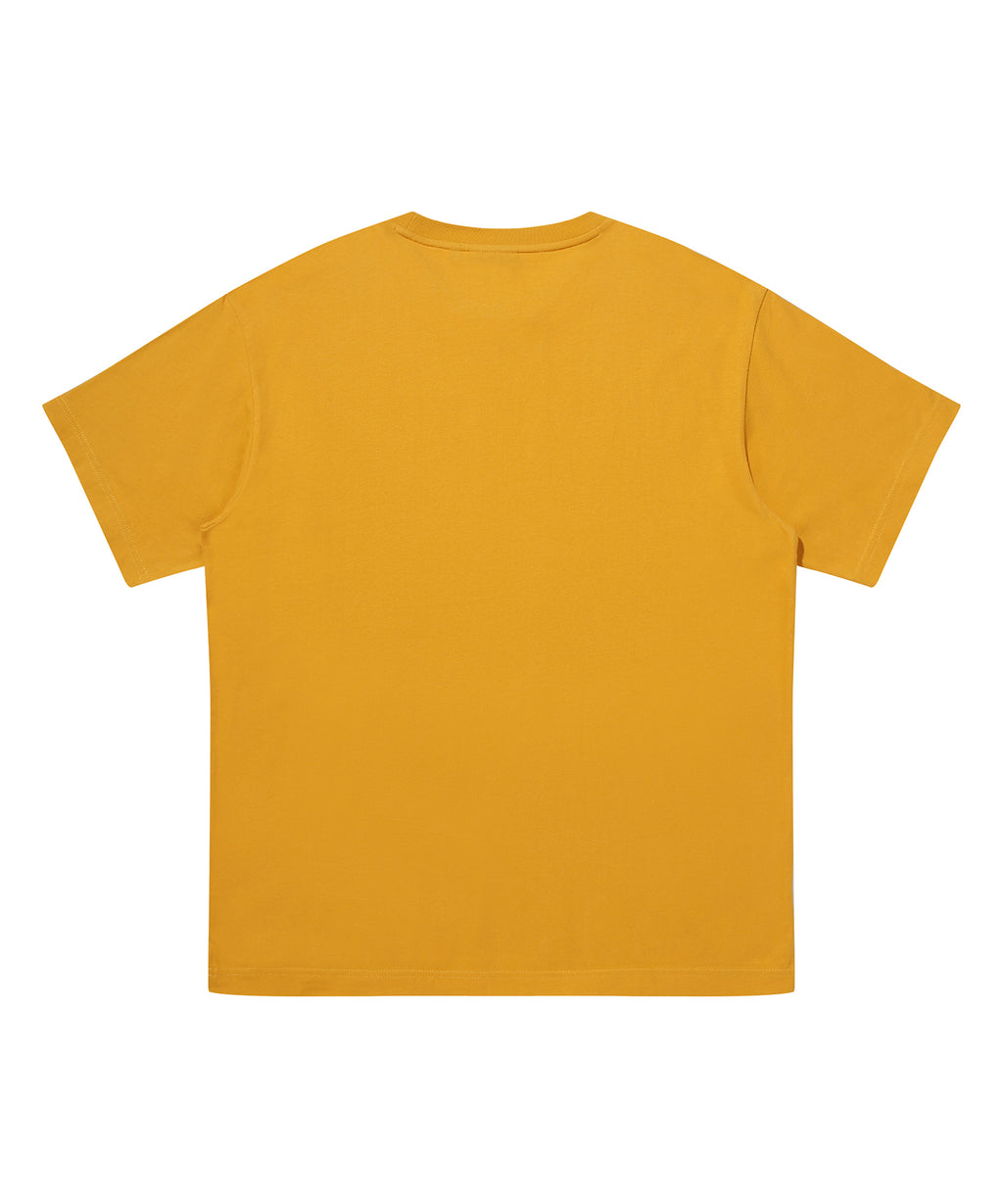 Overlap Graphic T-Shirt - Mustard
