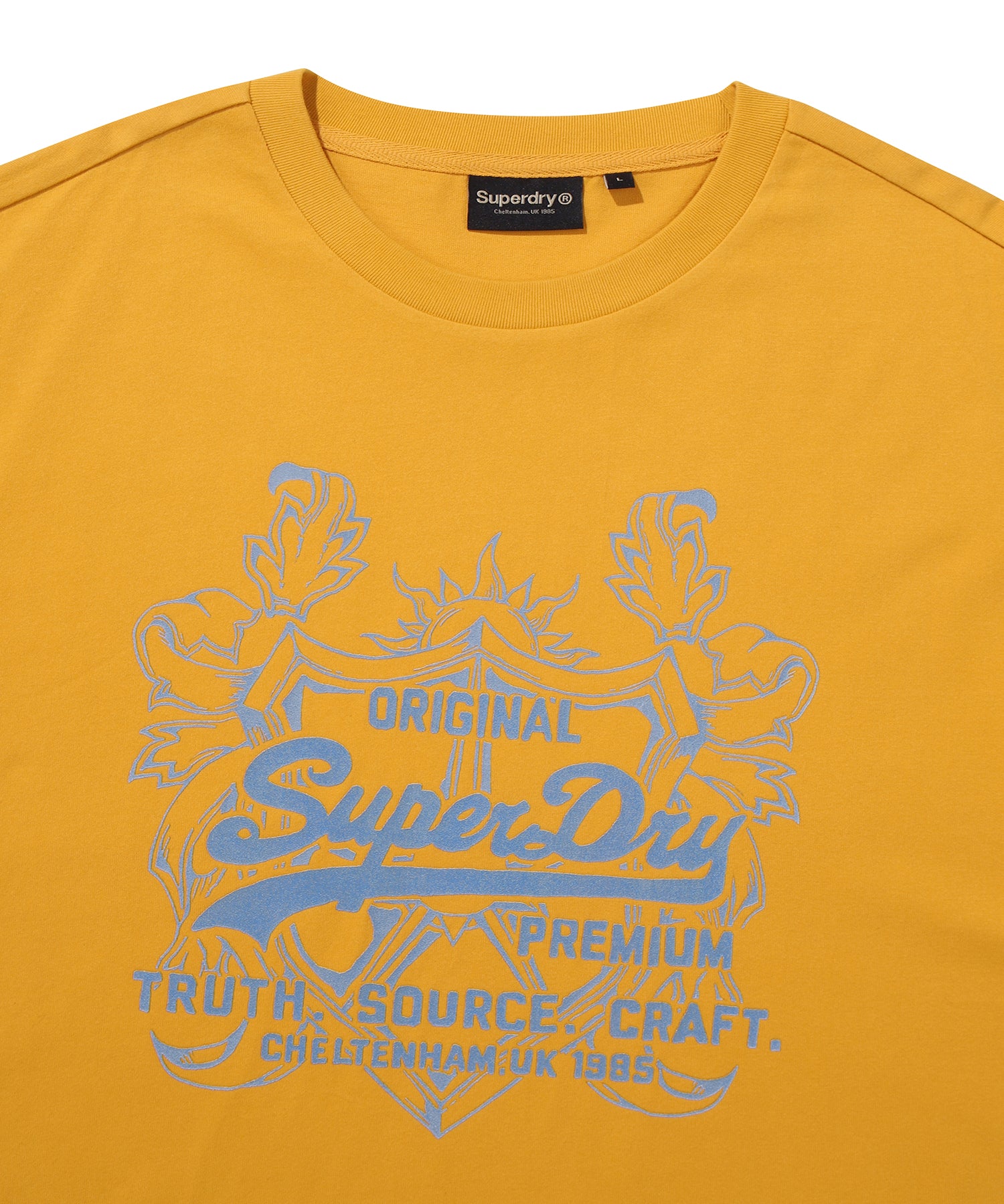 Overlap Graphic T-Shirt - Mustard