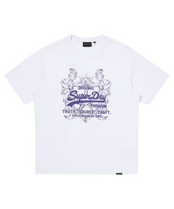 Overlap Graphic T-Shirt - White