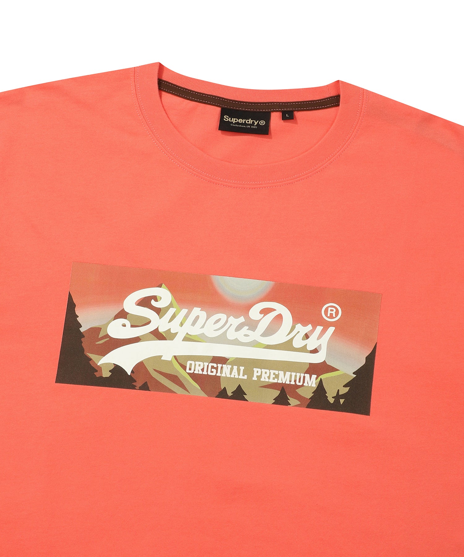 Mountain Logo T-Shirt - Coral