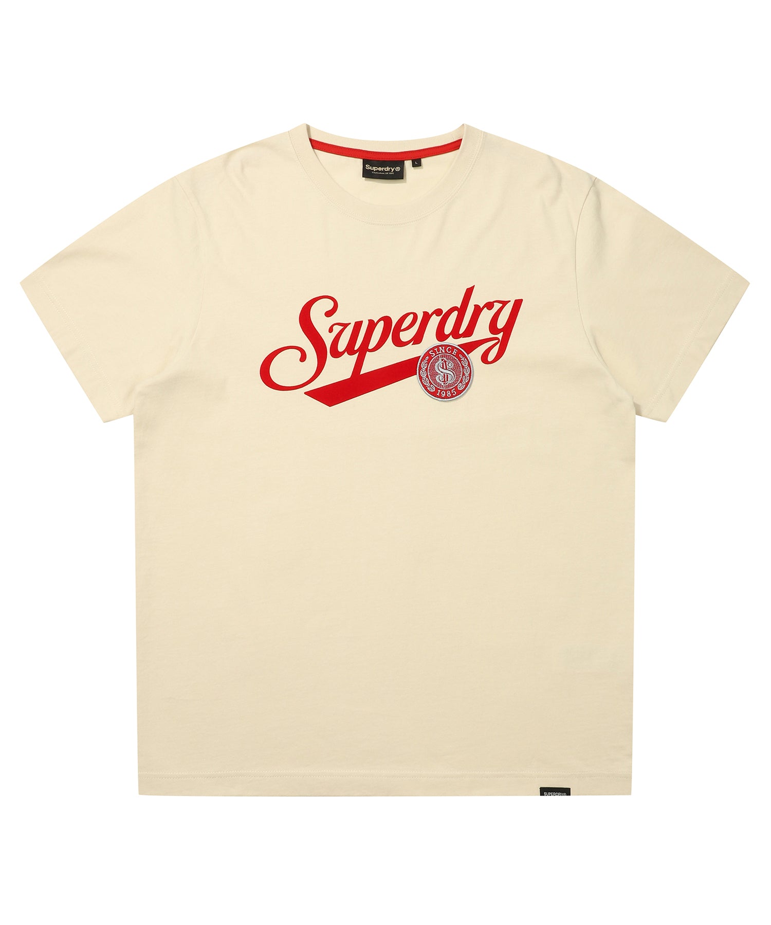 Baseball Logo T-Shirt - L/Beige
