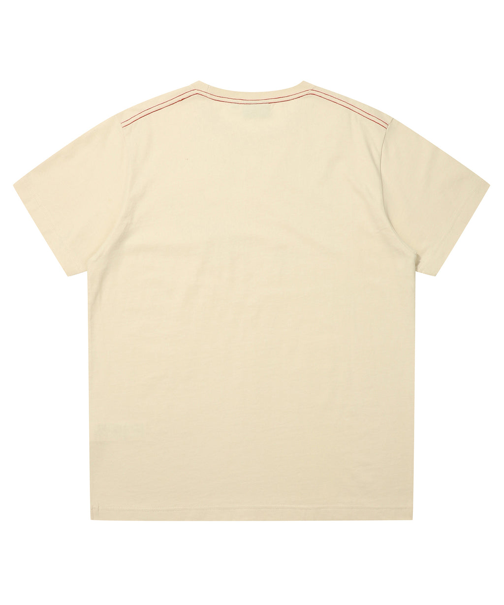 Baseball Logo T-Shirt - L/Beige