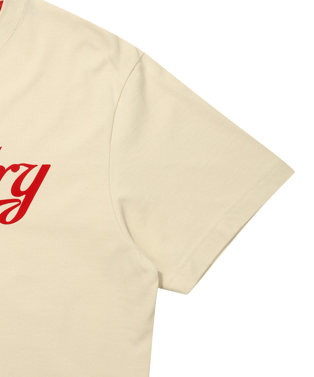 Baseball Logo T-Shirt - L/Beige