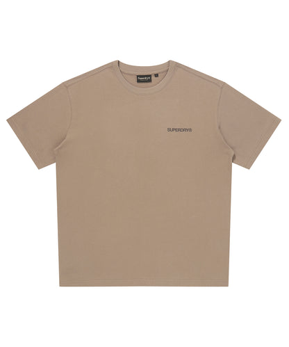Core T-Shirt with front and back graphic logo - Brown