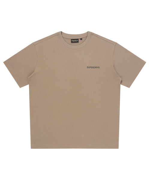 Core T-Shirt with front and back graphic logo - Brown