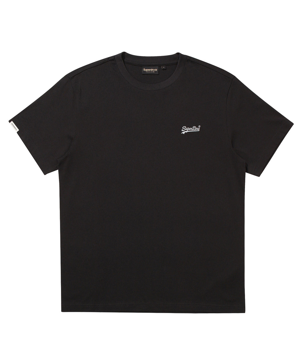 Embroidered Small Vintage Logo T-Shirt - Black 