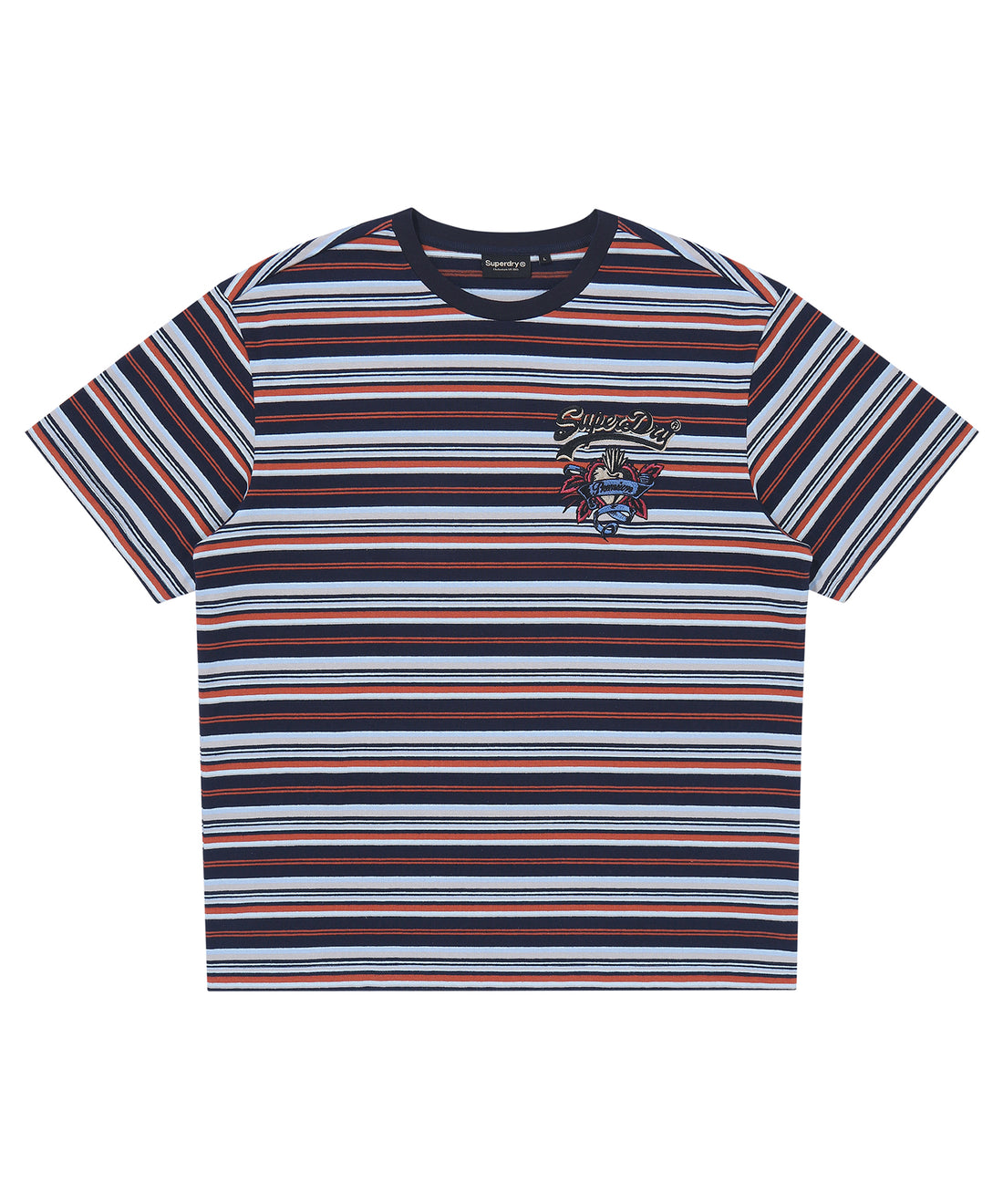 Heart Applique Stripe T-Shirt