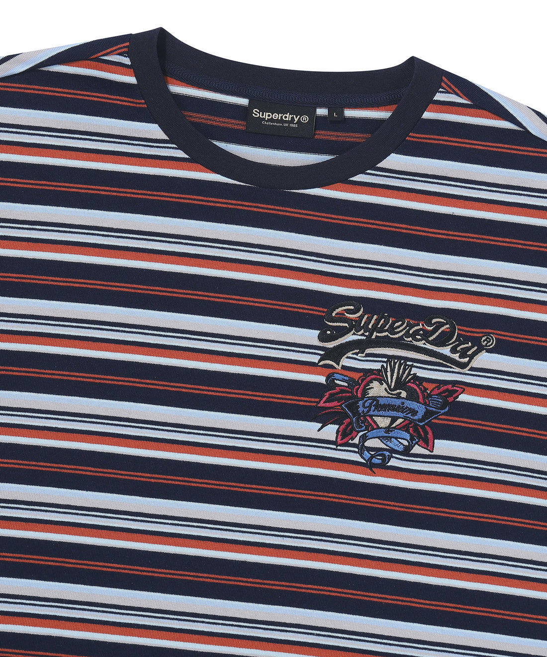 Heart Applique Stripe T-Shirt