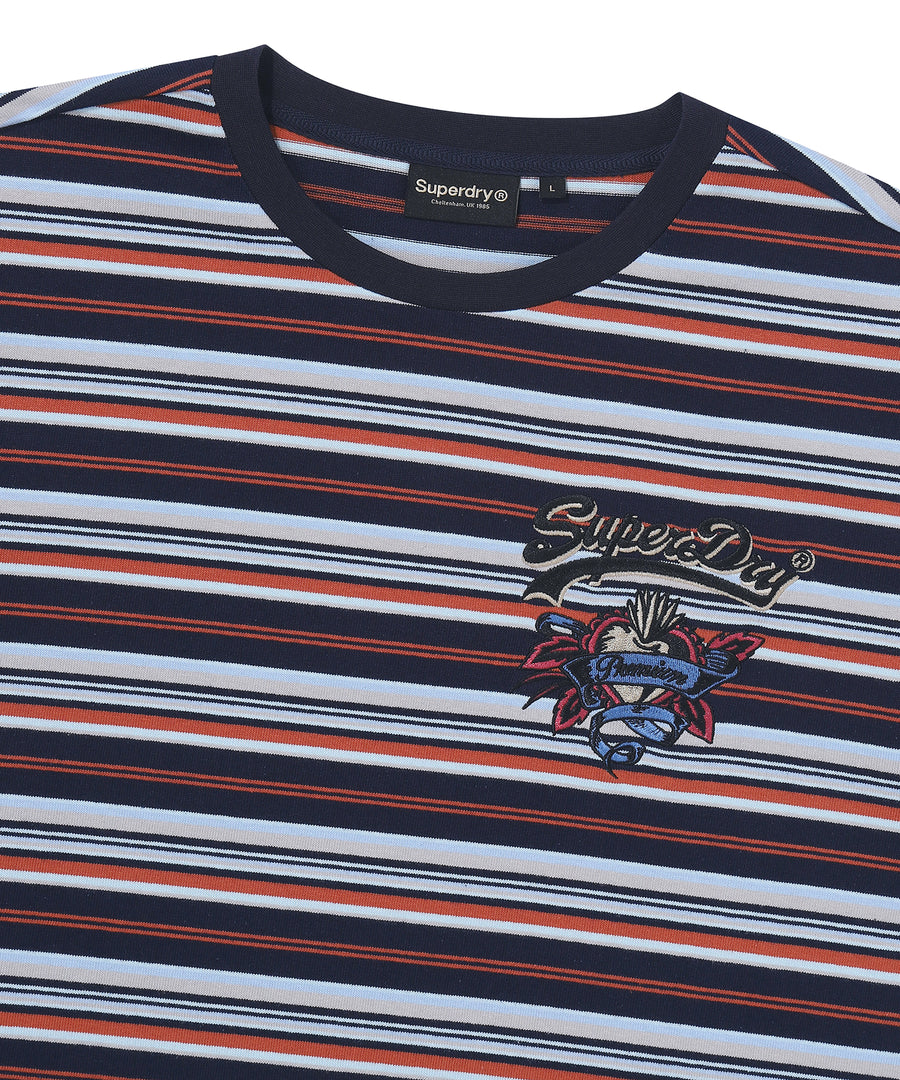 Heart Applique Stripe T-Shirt