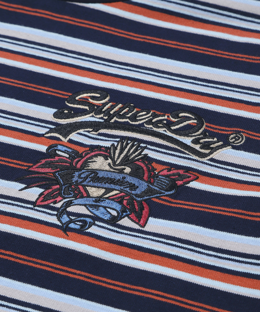 Heart Applique Stripe T-Shirt