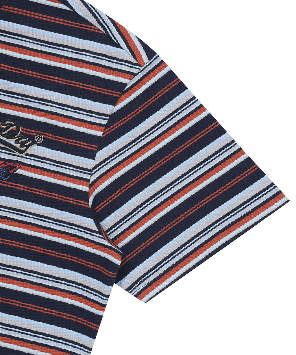 Heart Applique Stripe T-Shirt