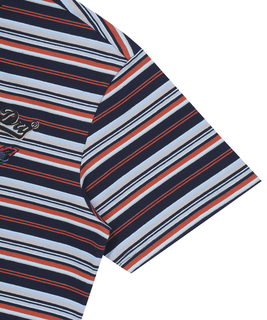 Heart Applique Stripe T-Shirt