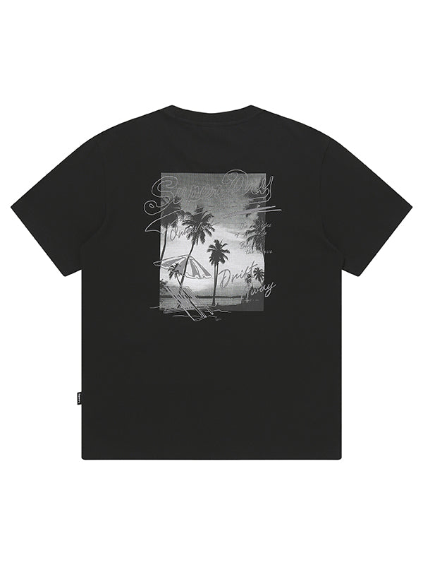 Beach Photo Graphic T-Shirt
