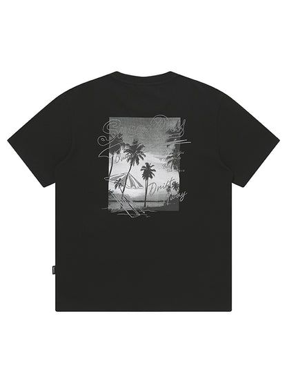 Beach Photo Graphic T-Shirt