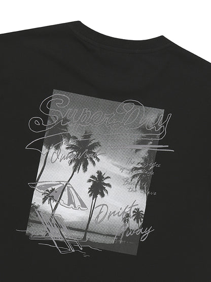 Beach Photo Graphic T-Shirt