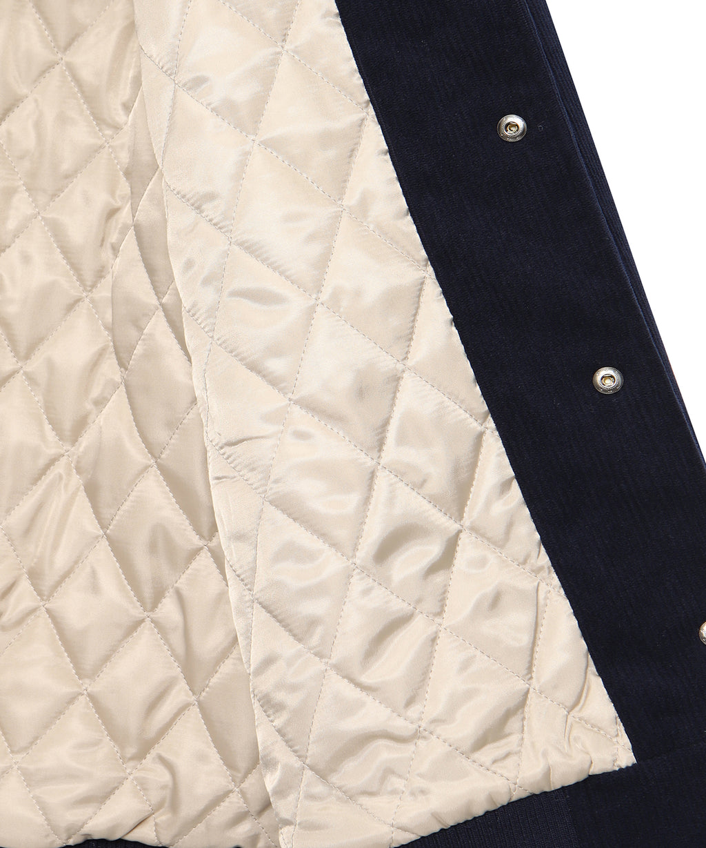 Corduroy Padded Bomber Jacket