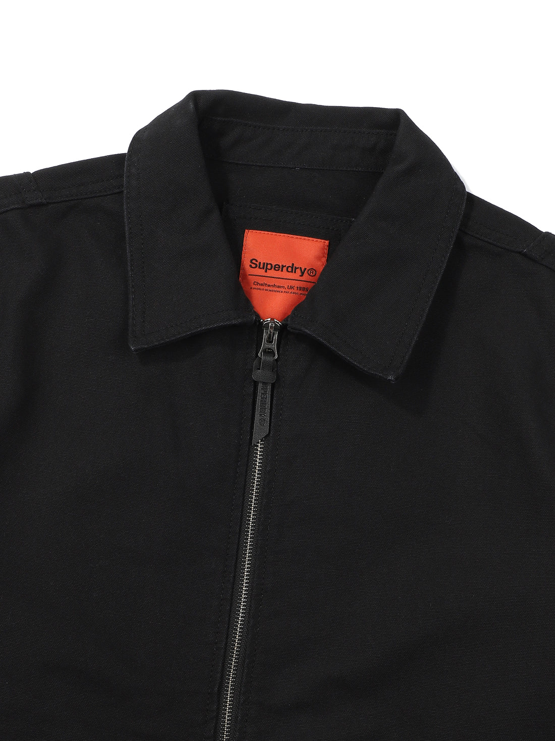 Cotton Collar Jacket - Black