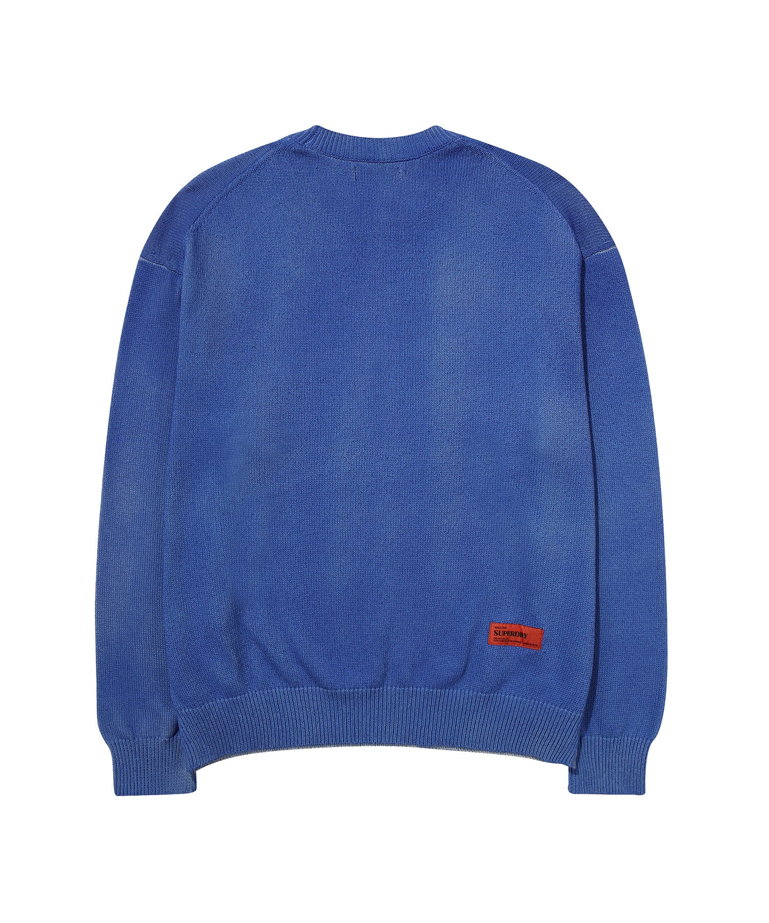 Cotton Washerble Sweater - D/Blue