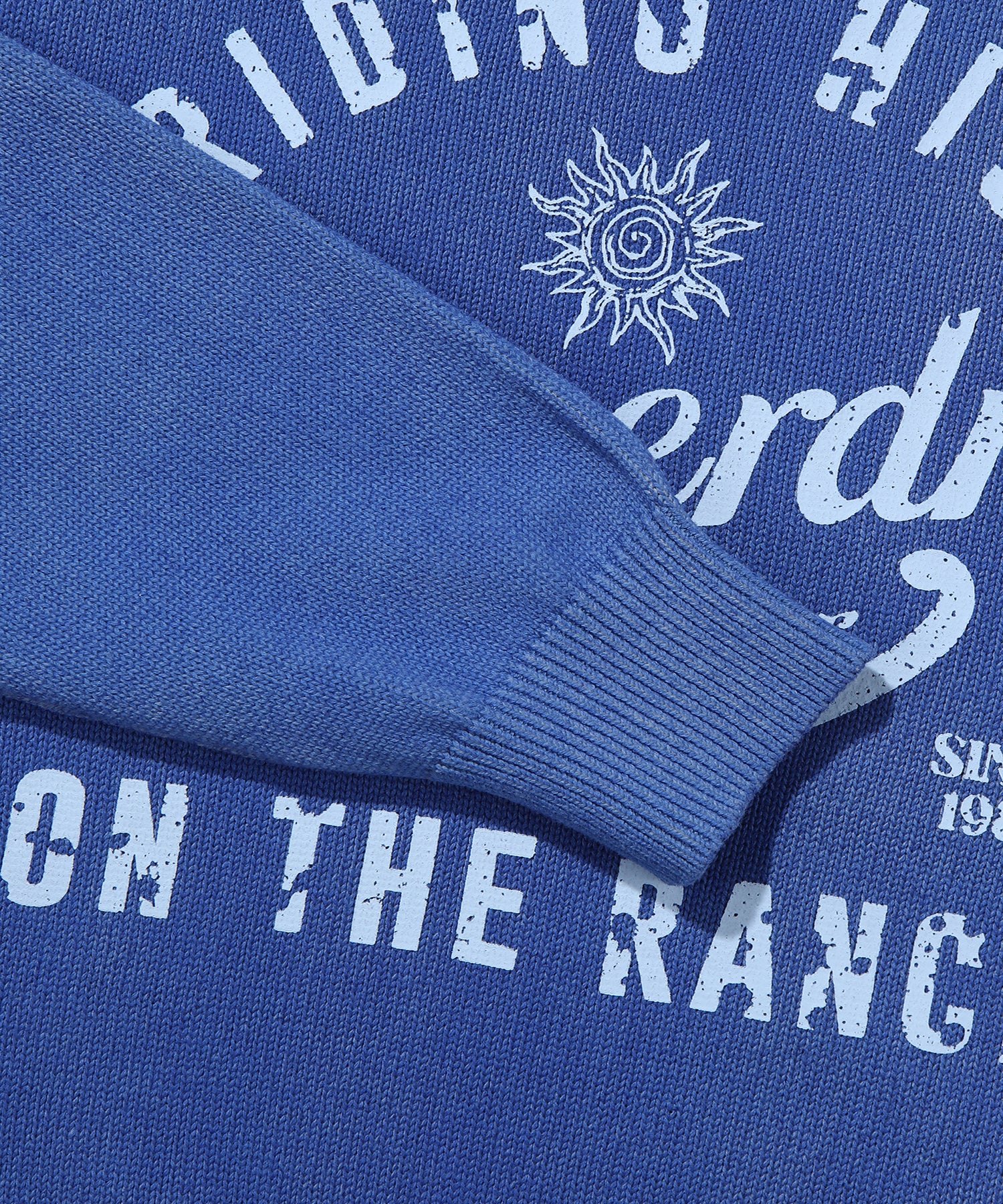 Cotton Washerble Sweater - D/Blue