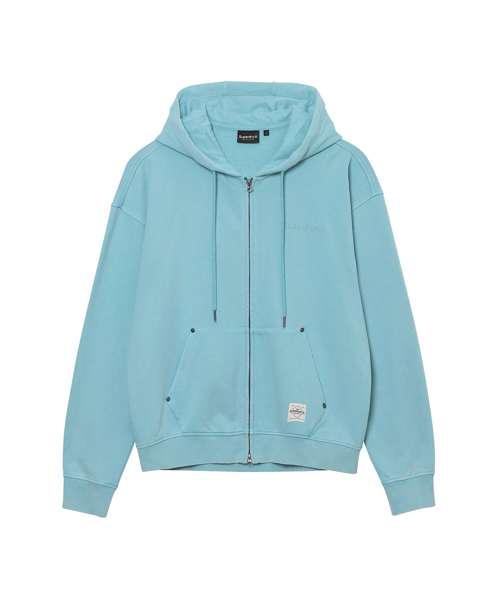 Vintage Faded Zip Up Hoodie