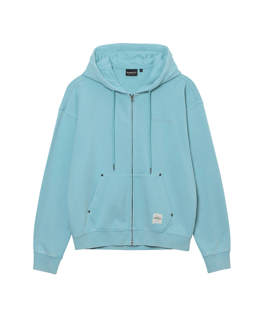 Vintage Faded Zip Up Hoodie