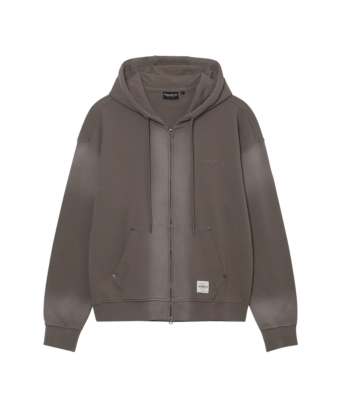 Vintage Faded Zip Up Hoodie