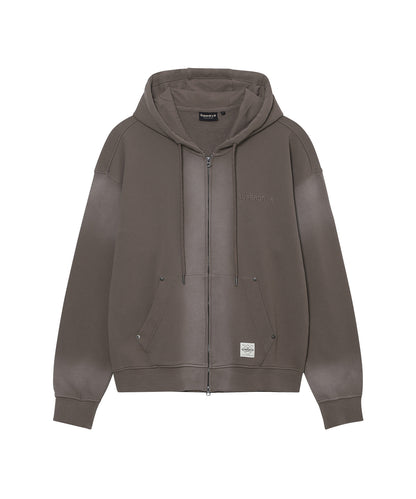 Vintage Faded Zip Up Hoodie