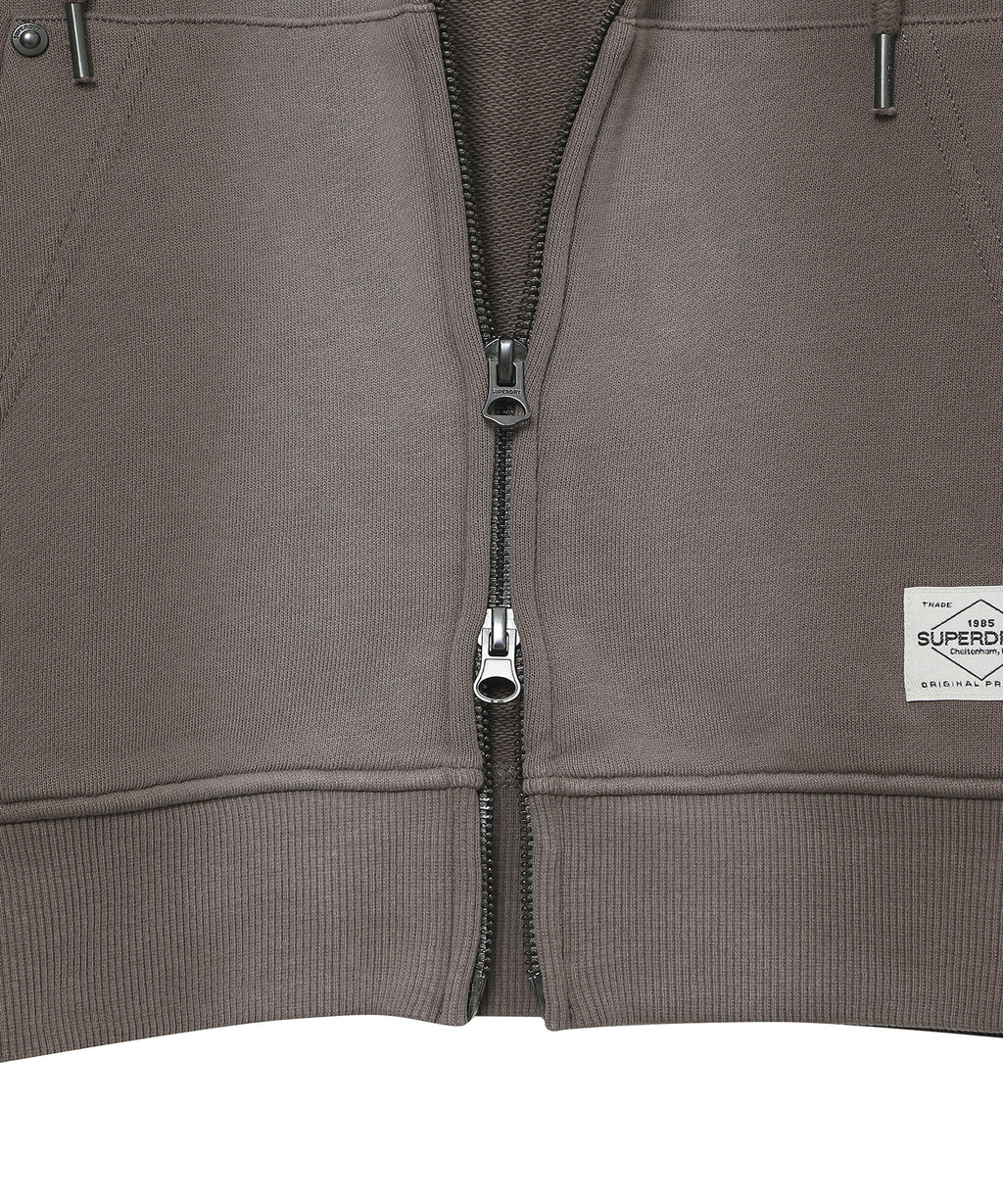 Vintage Faded Zip Up Hoodie