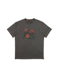 Regular Fit 1985 Flower Half T-Shirts-1 - D/Grey